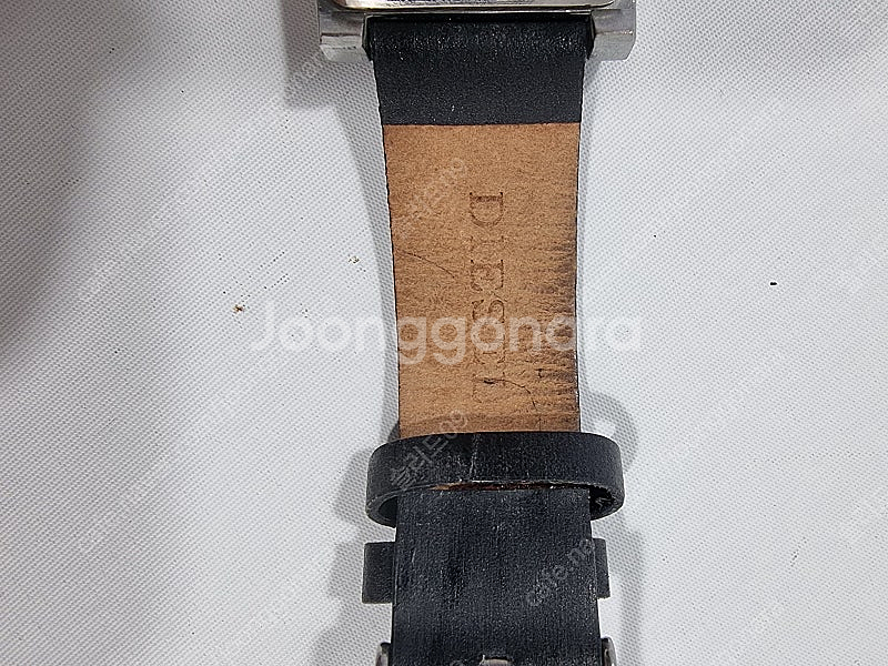 디젤 사각 가죽 시계--4