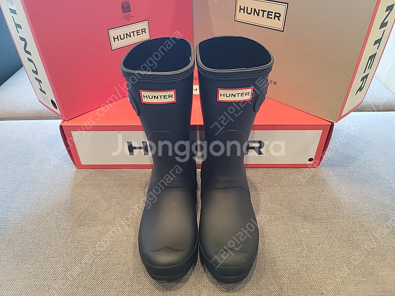 HUNTER 헌터 여성 레인부츠 오리지널 숏 새상품--0