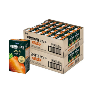 매일야채 주스 고농축 당근의 힘 125ml x 24개 x 2박스