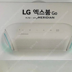 LG 블루투스 스피커 엑스붐Go pl7 화이트 168000원 (미개봉새제품) 팝니다 우퍼 베이스 진동감 중형 가게나 사무실 및 캠핑용