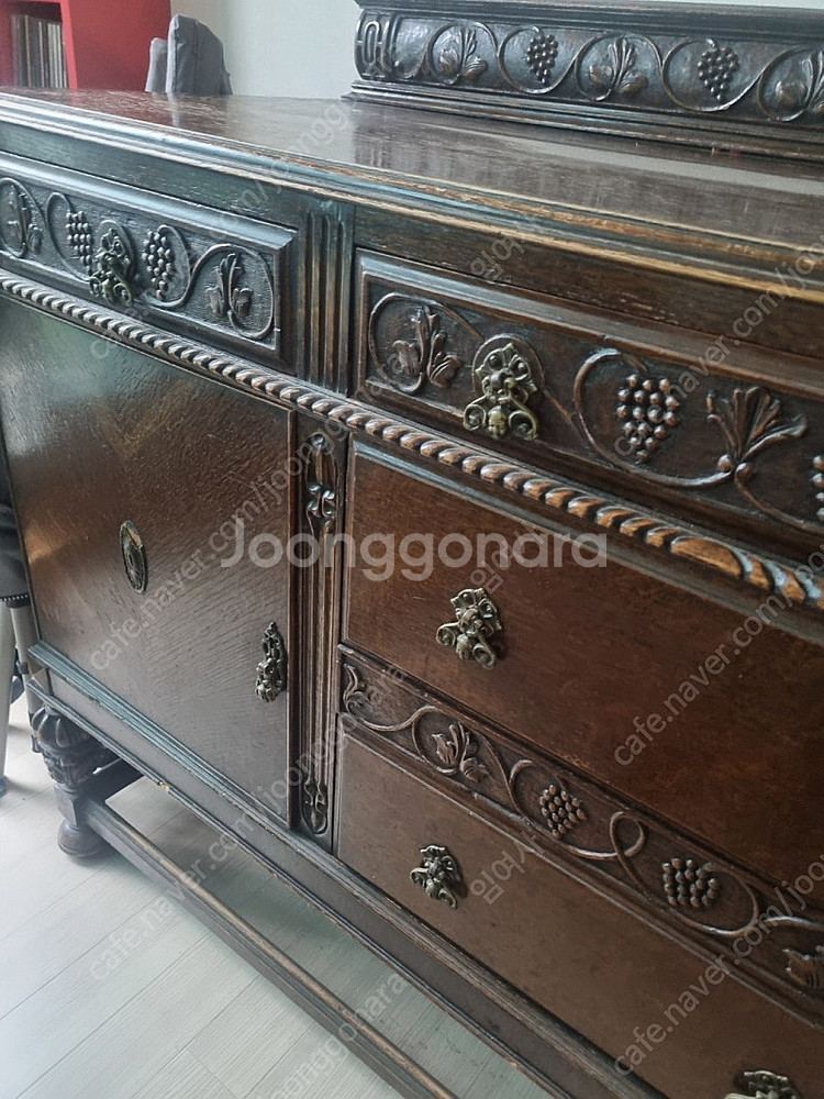 영국 앤틱 사이드보드/수납장--0