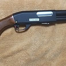 Police M870 Spring Shotgun Full Metal & Real Wood