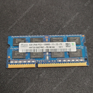 램 RAM SK하이닉스 4GB 2Rx8 PC3-1280