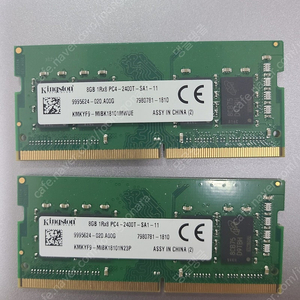 노트북 메모리 DDR4 2400T 8G 2개