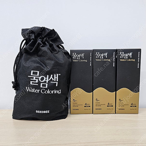 씨드비 물염색 홈쇼핑 김혜수 비건 염색약 3박스(1박스당 4포)+염색키트 택포3만원