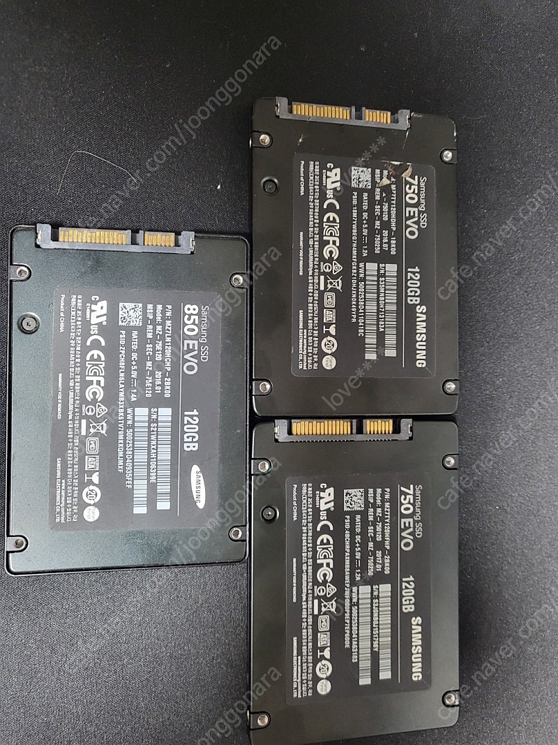 삼성 ssd 120g 팔아요 3개 팔아요 ssd 64g 섭스