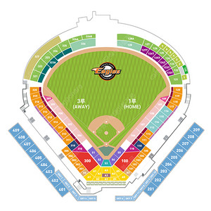 8월 2일(금) 한화 vs 기아 3루응원단석 3루 내야 314블럭 2연석