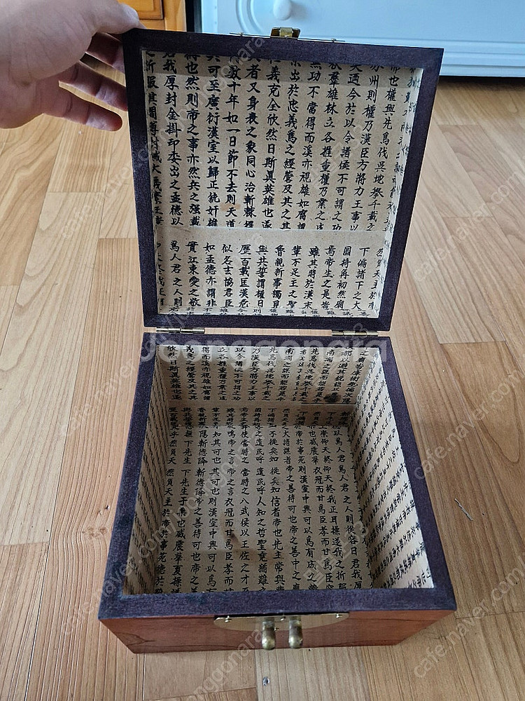 전통 나무 수납함 수납상자 반짇고리 (정사각형)--1