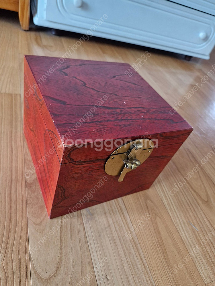 전통 나무 수납함 수납상자 반짇고리 (정사각형)--3