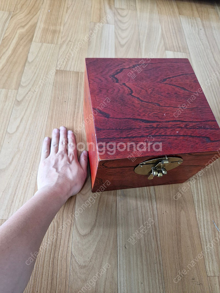 전통 나무 수납함 수납상자 반짇고리 (정사각형)--4