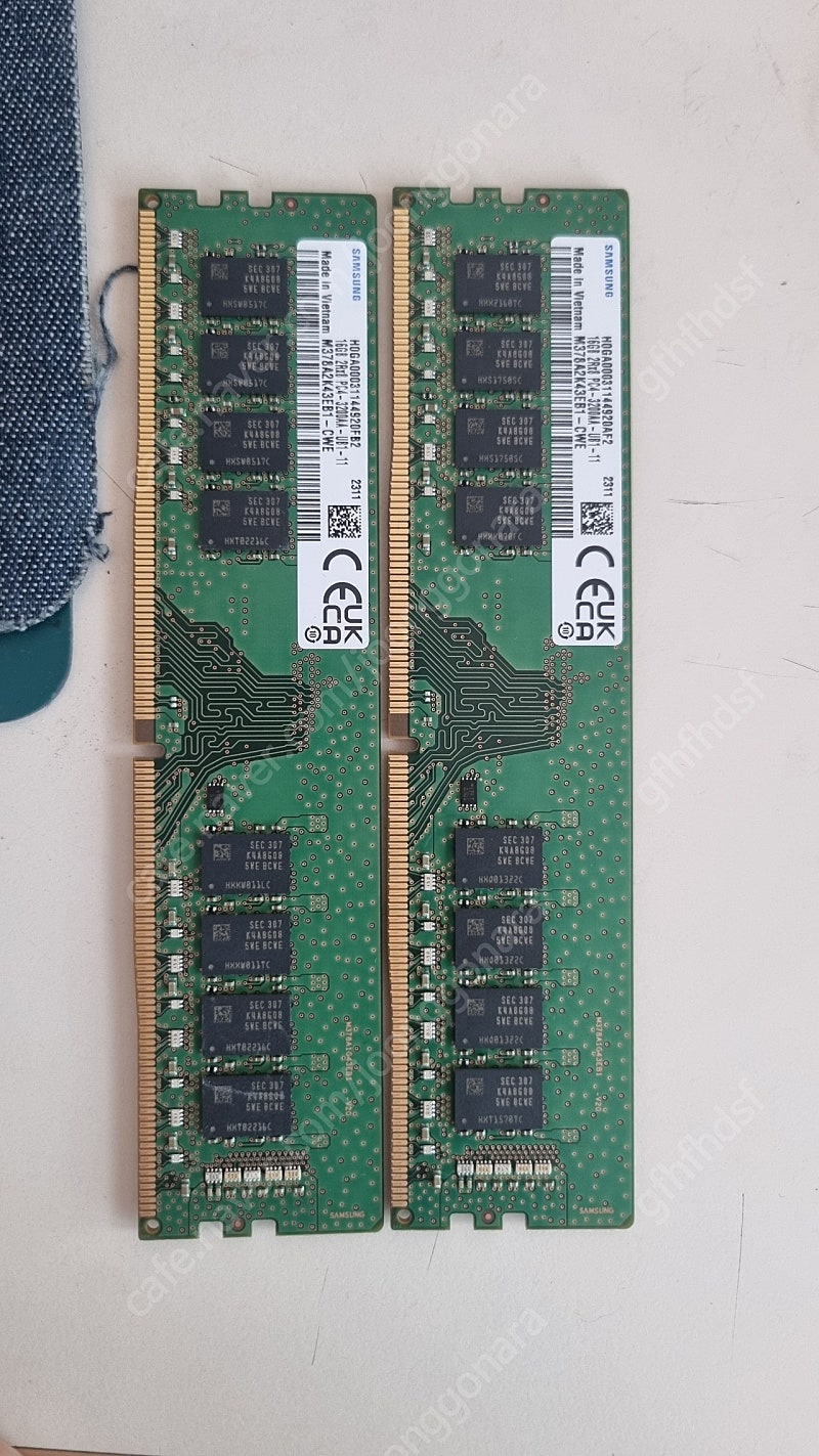 삼성 ddr4 램 16gb 2개 시금치 총 32gb ram 16기가 2개