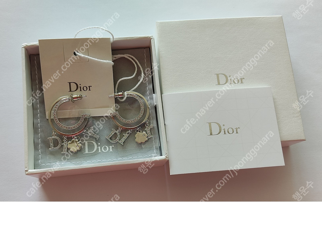 (새상품) 디올(DIOR) 더블링 클로버 귀걸이 이미지