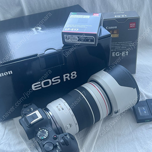 캐논 eos r8 + lp-e17(기본1+ 추가 2개 ) , rf70200 4 팝니다