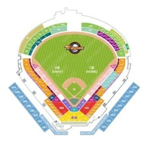 8월2일 대전 이글스 파크 기아 VS 한화 외야 및 불펜 단석 및 연석 판매