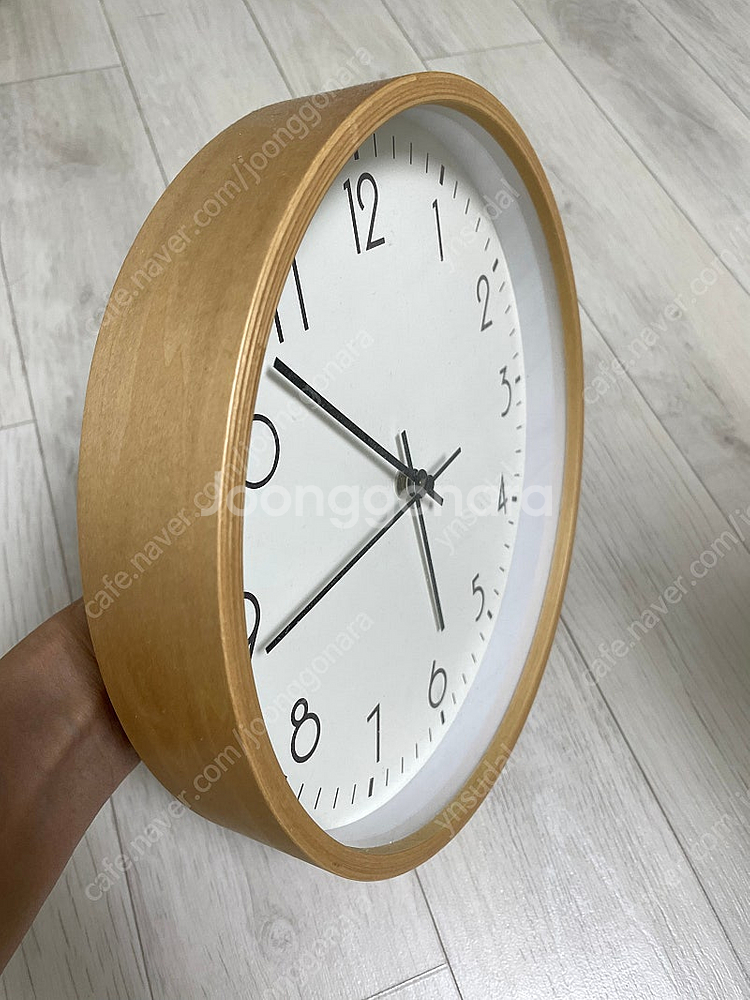 무소음 우드 벽시계--1