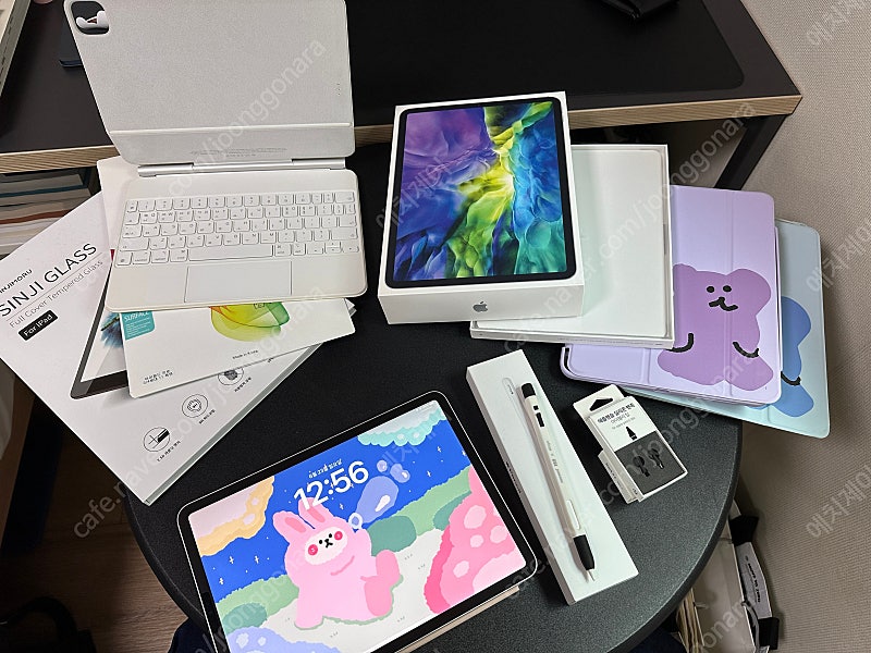 iPad Pro 11인치 2세대 WiFi 128 실버 + 매직키보드 + 애플 펜슬 2세대 A급 박스 풀