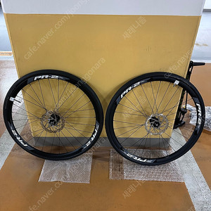 PR2 자이언트 알루휠 로드 자전거 휠셋 및 슈발베 클린처 타이어* 튜브* 로터(160x2) 장착 셋팅