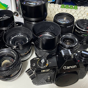 canon fd 카메라와 렌즈 일괄