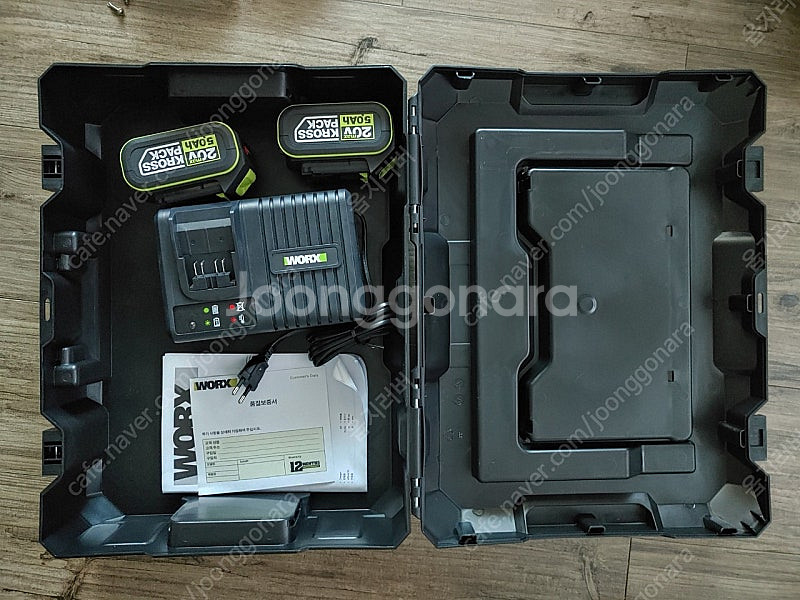 웍스 20v 6Ah 급속충전기 WA3922(미사용)--0