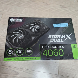 미개봉 이엠텍 rtx 4060 storm dual 8gb 택포 33만원 안전결제 가능