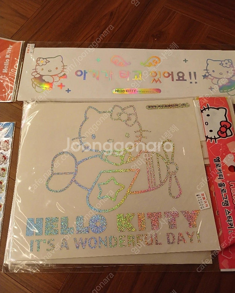 고전키티 대형 홀로그램키티스티커 시리즈--3