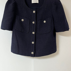 구호플러스(kuho plus)Volume Sleeve Tweed Jacket Navy