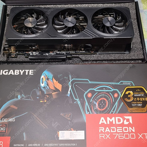 기가바이트 RX7600XT 16기가 포장만뜯은 신품 ~~~~~~~~우체국 무료택배