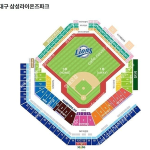 7월 27일 (토) 삼성 vs k t3루 스카이 상단지정석 22구역 3연석 양도합니다