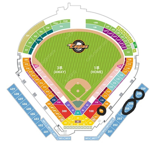 한화이글스 vs KIA타이거즈 2, 4연석 8/3 18:00