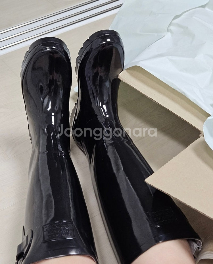 락피쉬 롱 레인부츠 새상품 240-245--8
