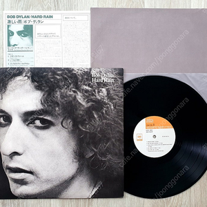 (LP 판매) 포크 - 밥 딜런 (Bob Dylan / The Band) 라이브 앨범 Hard Rain 1976년 일본 초판