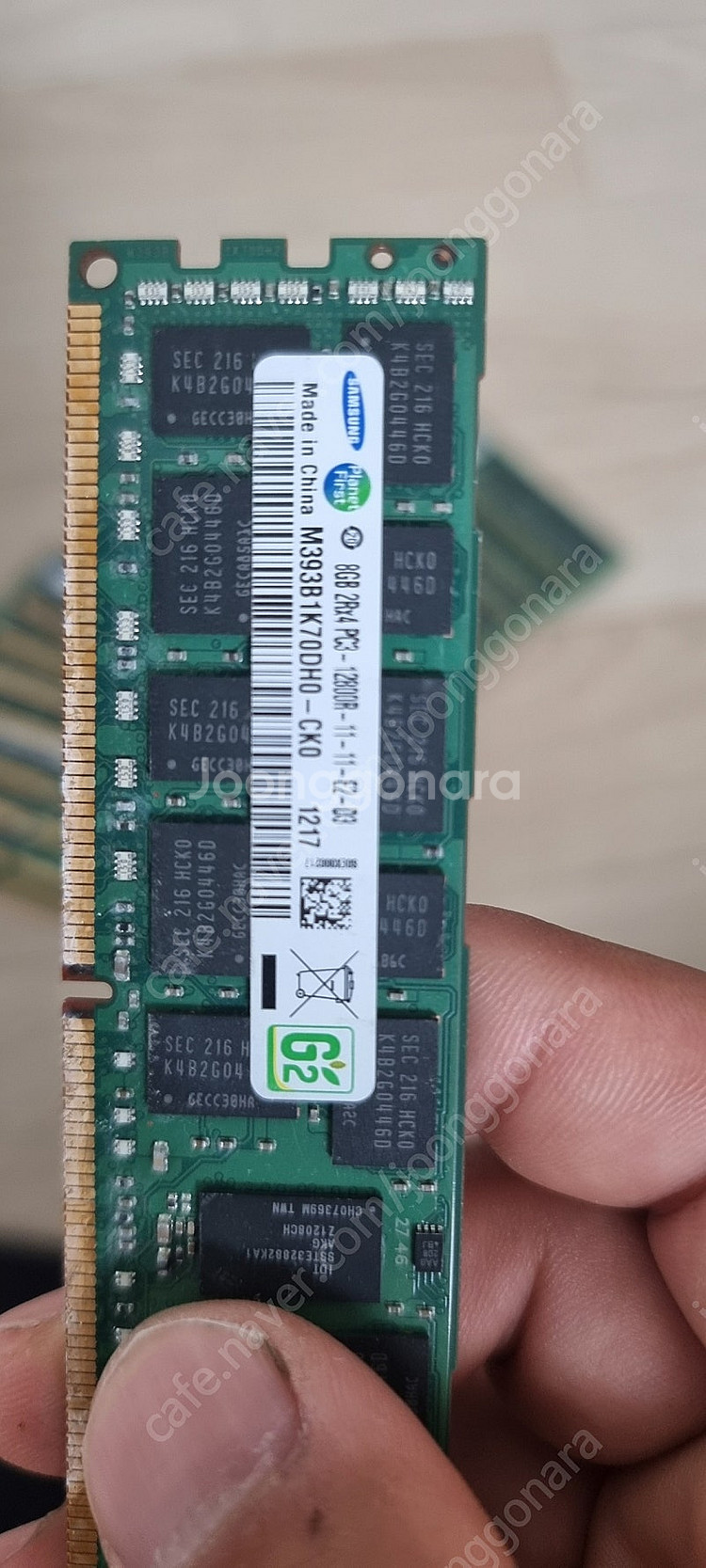 삼성서버용메모리 8gb 2rx4 pc3 12800r-1...--0