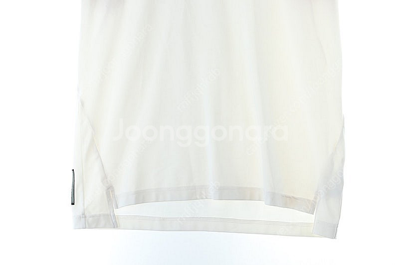 (L) 아디다스 반팔 카라 티셔츠 화이트 기능성 루즈핏...--3