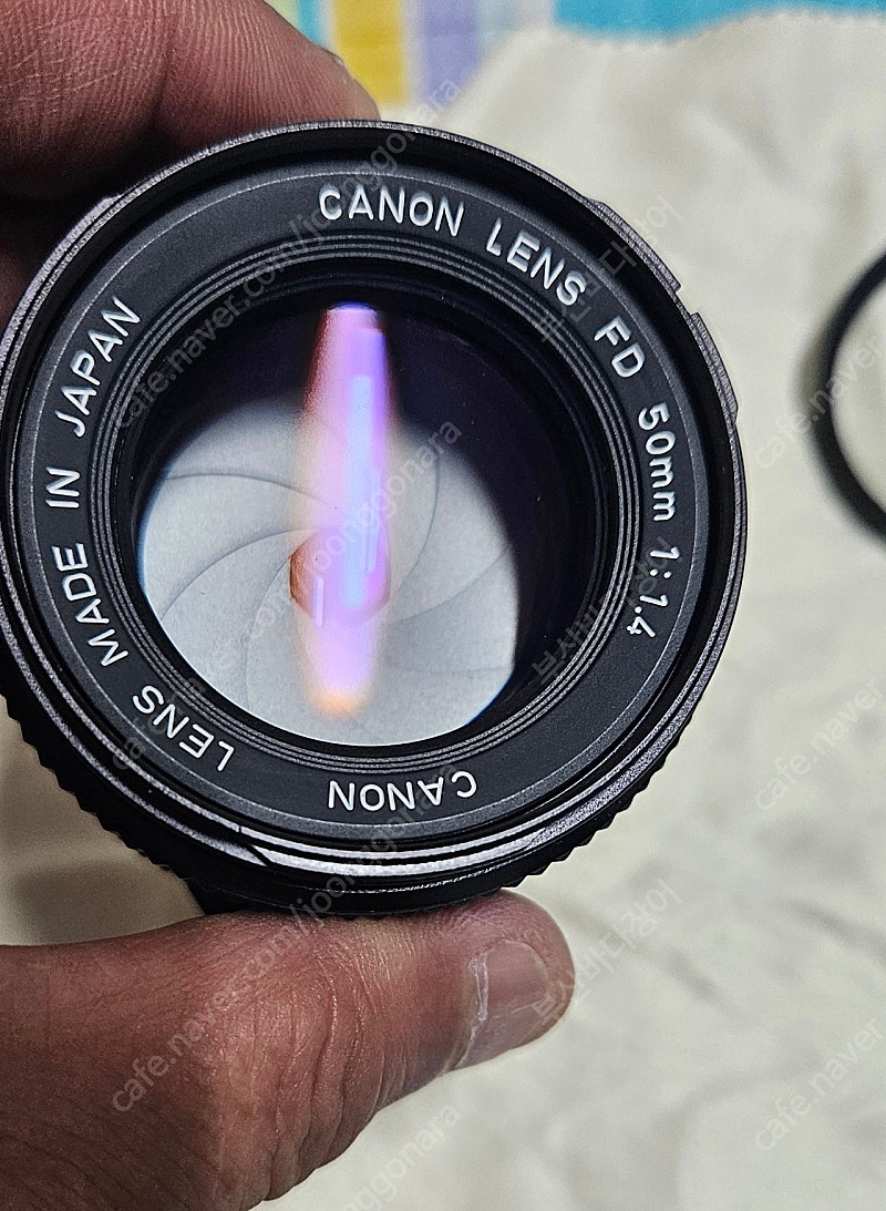 캐논 렌즈 FD 50mm 1:1.4 A급 uv필터