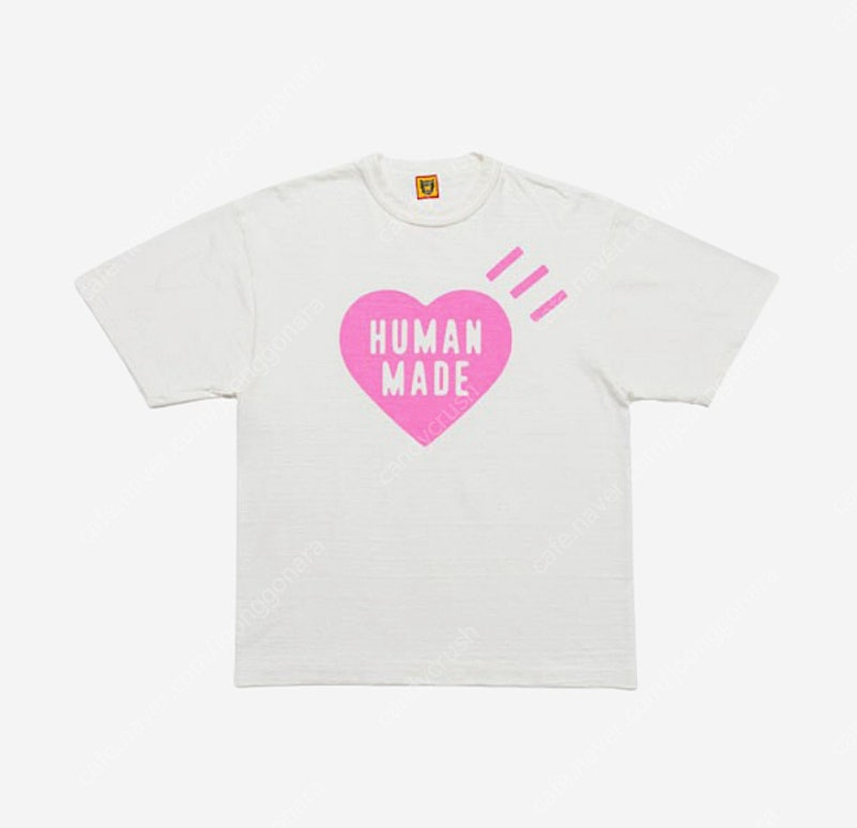 휴먼메이드 Heart T-shirt Shibuya & Harajuku exclusive (3가지 색상, 새상품)--2