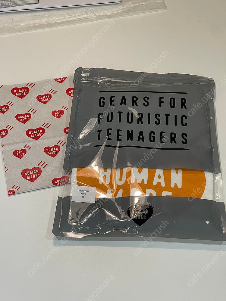 휴먼메이드 Heart T-shirt Shibuya & Harajuku exclusive (3가지 색상, 새상품)--3