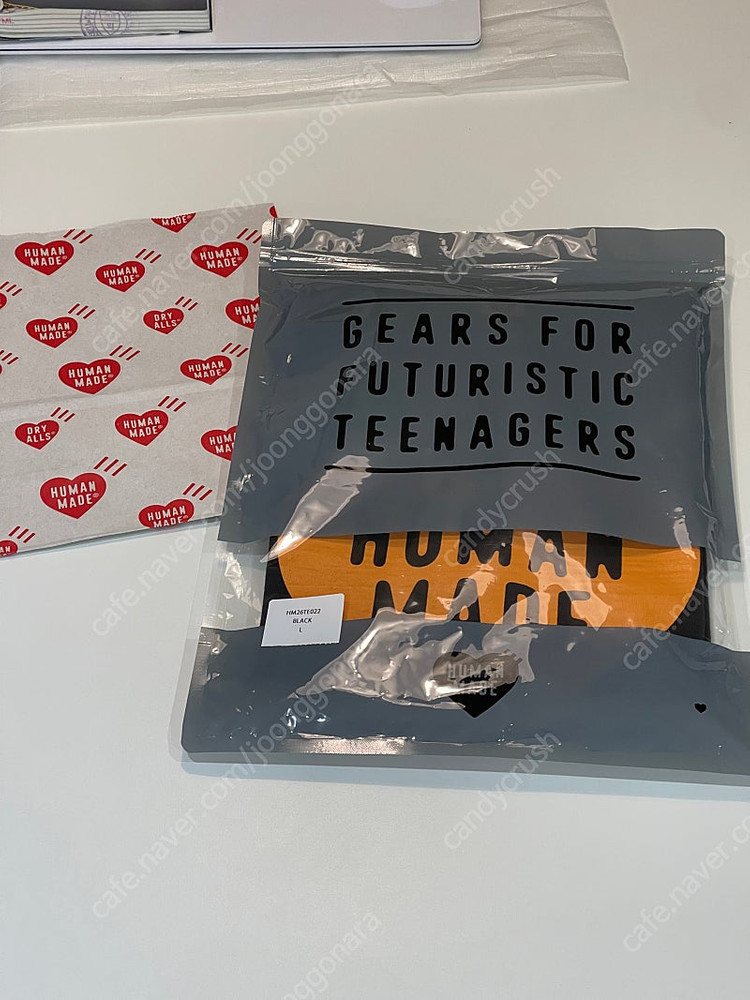 휴먼메이드 Heart T-shirt Shibuya & Harajuku exclusive (3가지 색상, 새상품)--4