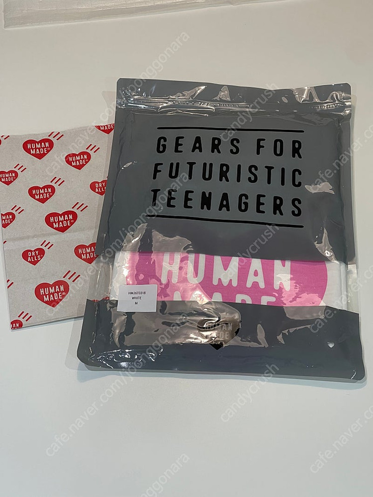 휴먼메이드 Heart T-shirt Shibuya & Harajuku exclusive (3가지 색상, 새상품)--5