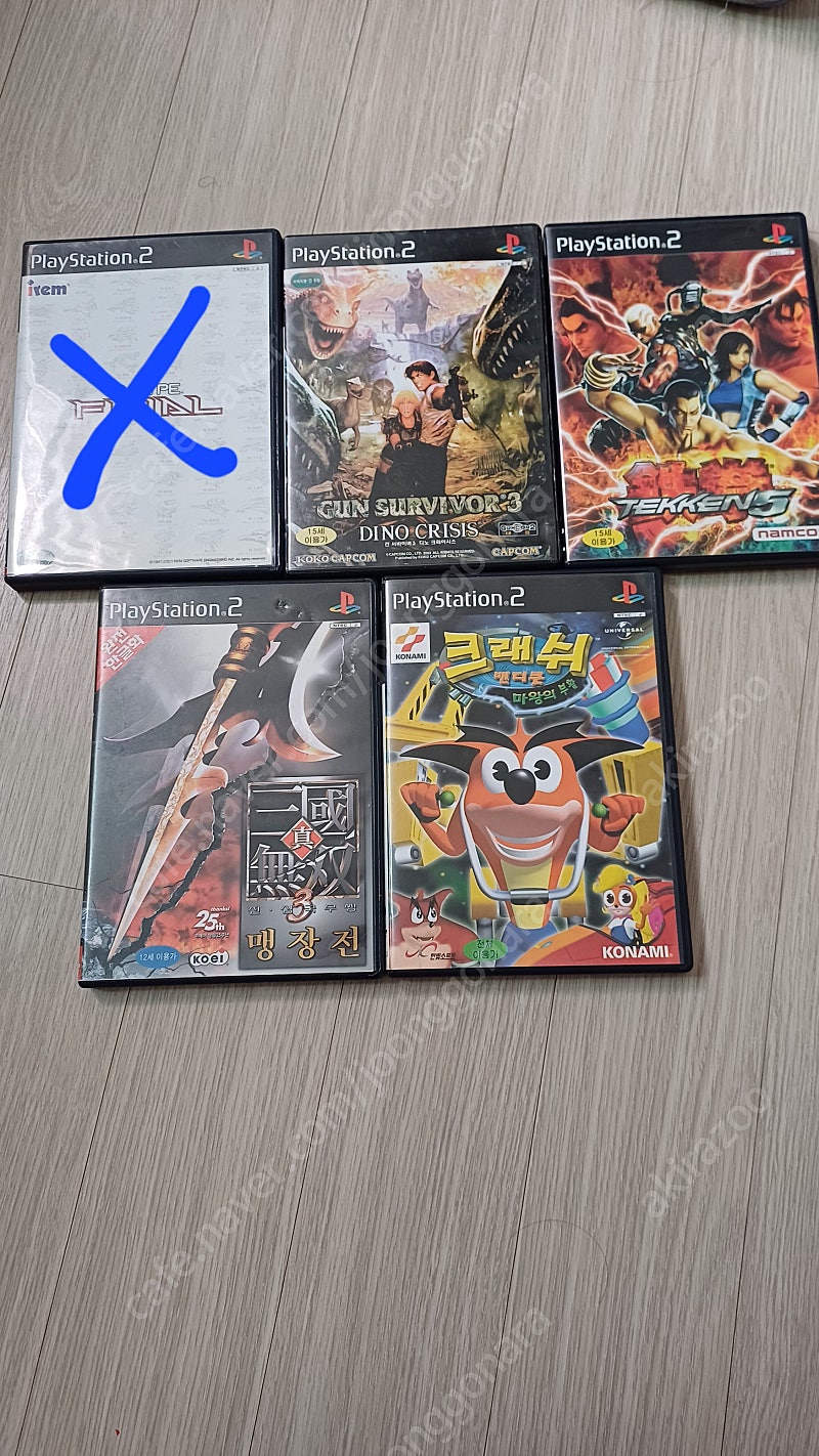 플스2 ps2 시디4장 팝니다 .건서바이버3 .철권5등