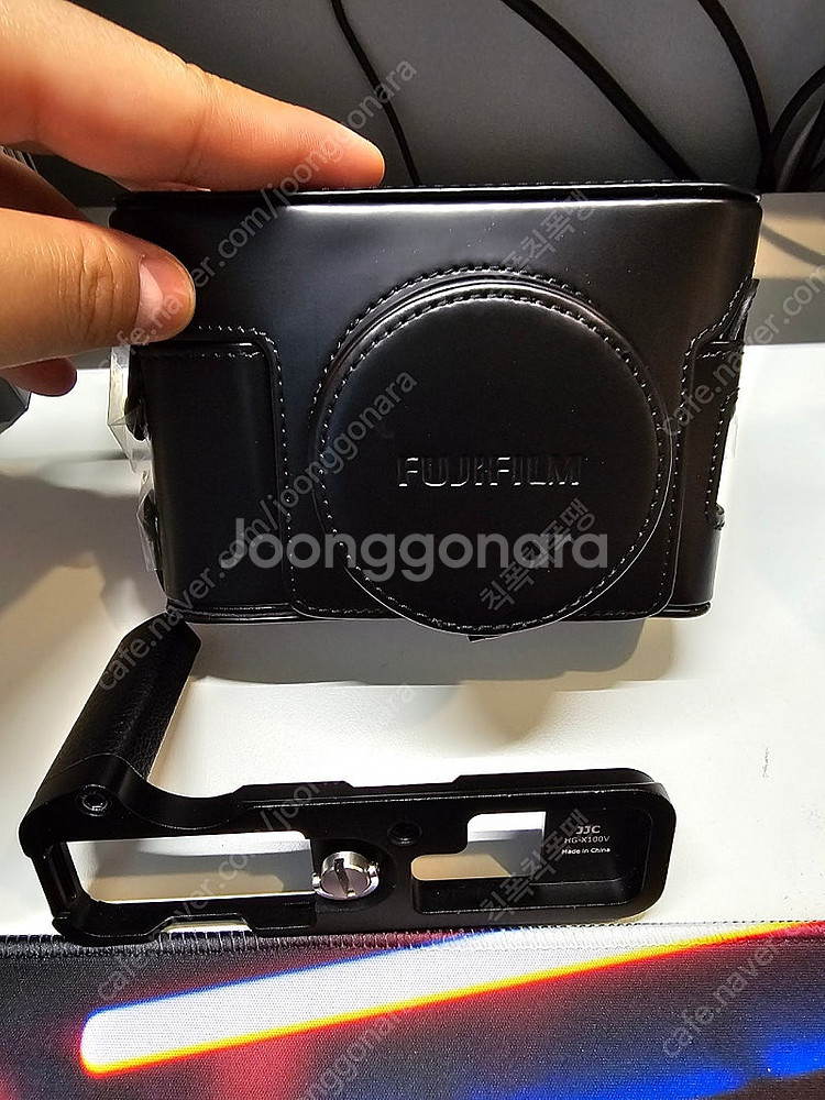 LC-x100v 정품 가죽케이스 + 핸드그립, 겸 L플...--0