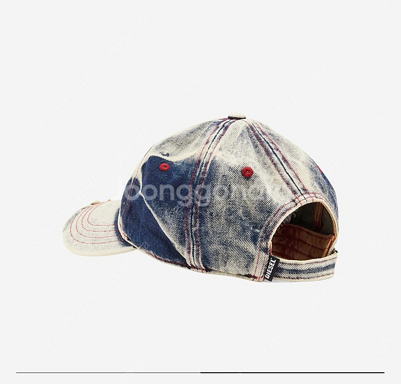 디젤 C-세이몬 트리티드 데님 캡 블루 화이트 모자--1