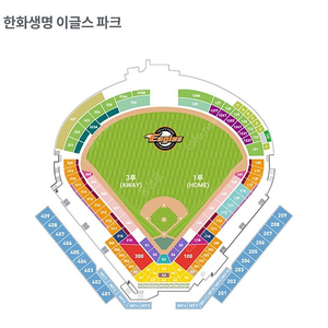 8월 4일 한화이글스 vs 기아타이거즈 3루 내야지정석 1층 302구역 통로 4연석