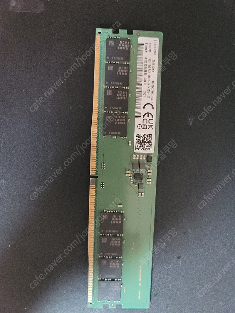 [삼성전자] 데스크탑용 DDR5 PC5-38400 16GB (4800) 메모리 미사용 새제품 팝니다.