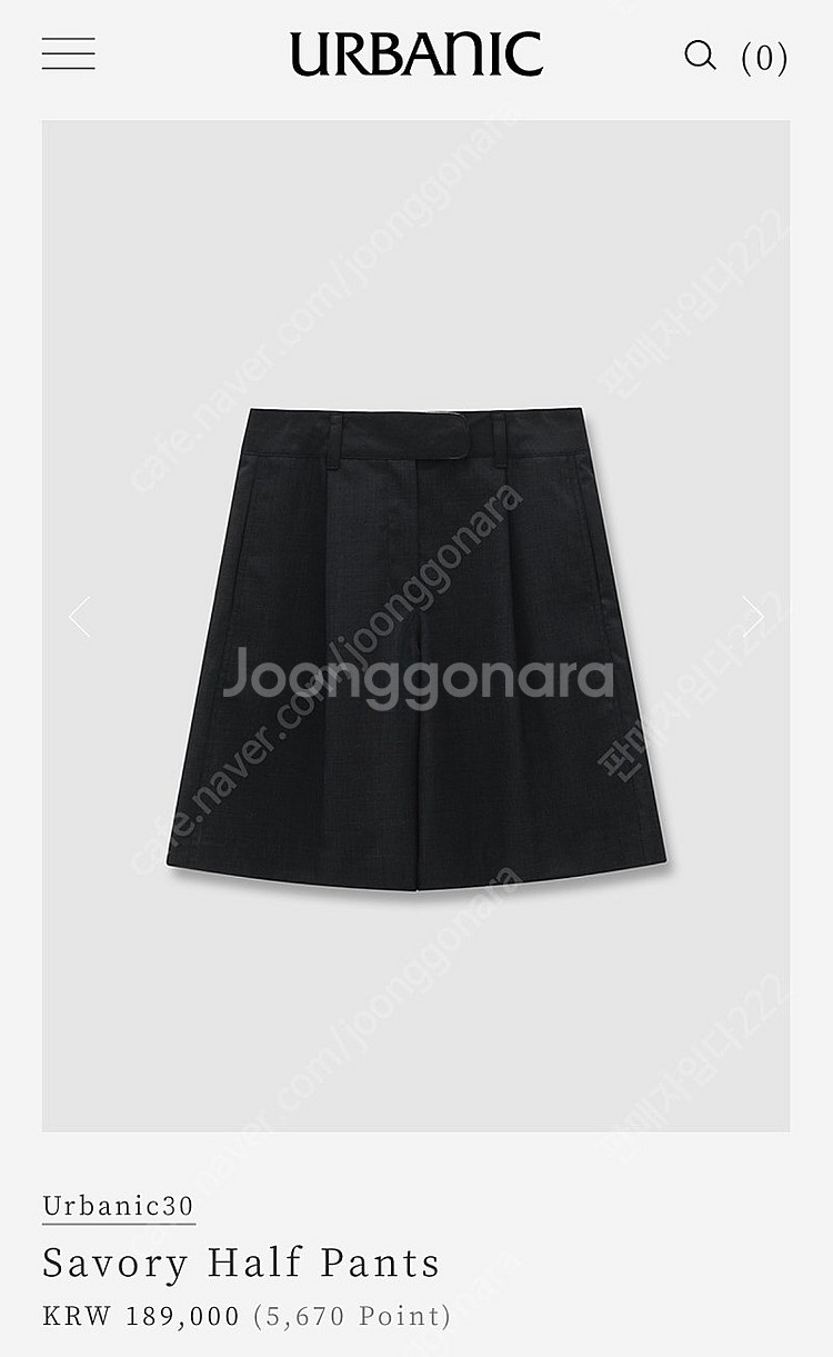 얼바닉30 Savory Half Pants 차콜 M사이...--0