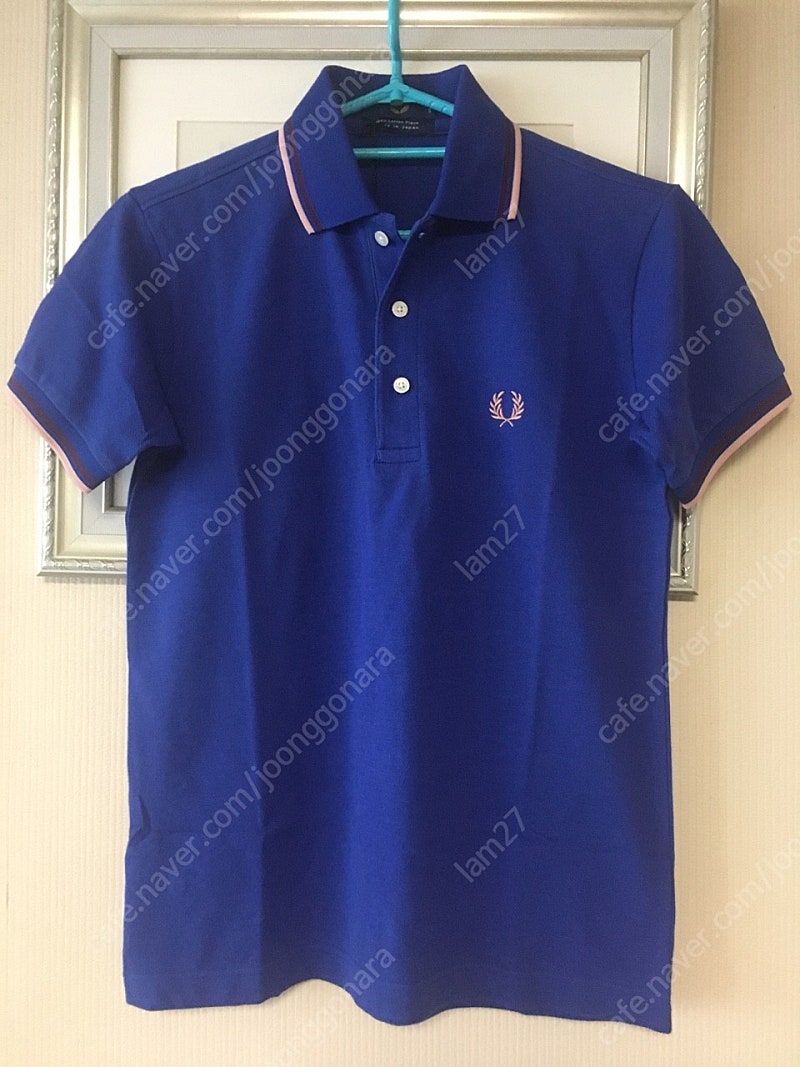 [FRED PERRY] 프레드페리 재팬라인 로고 자수 한정판 카라티 새제품