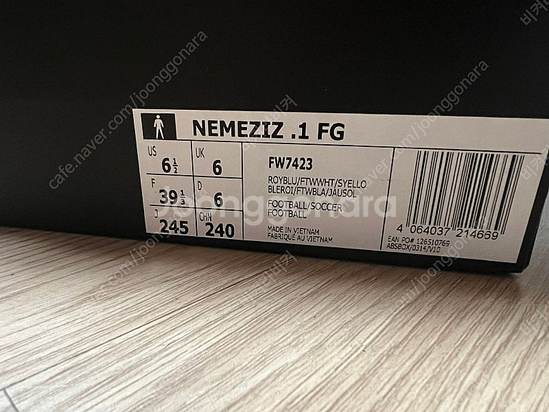 아디다스 네메시스 19.1 fg 축구화 1회착용 245--4