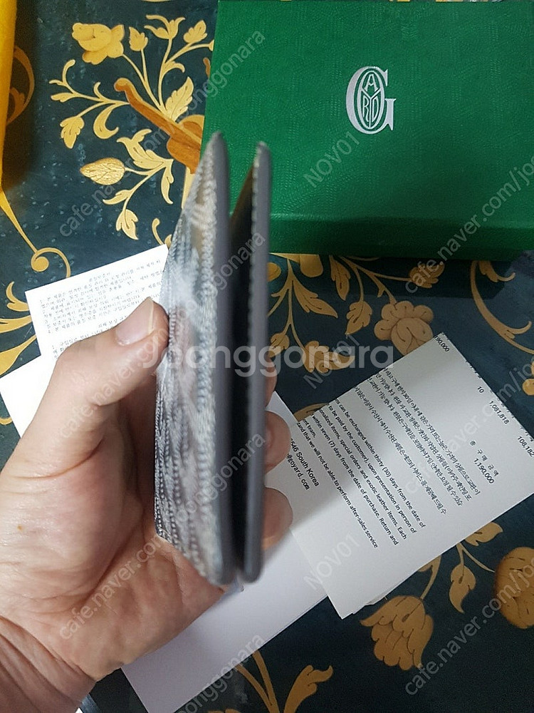 [새상품급/풀박스] 고야드 빅투와르 그레이 반지갑--1