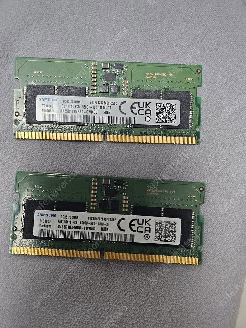 삼성 DDR5 8GB 노트북 램 팝니다