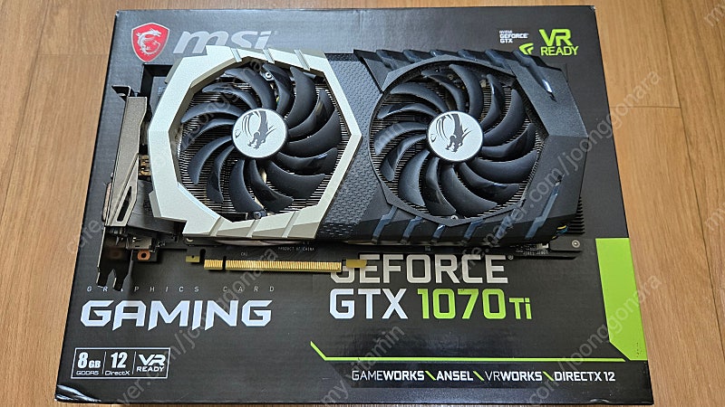 MSII GTX1070 Ti 티타늄 D5 8GB 트윈프로져6 판매합니다