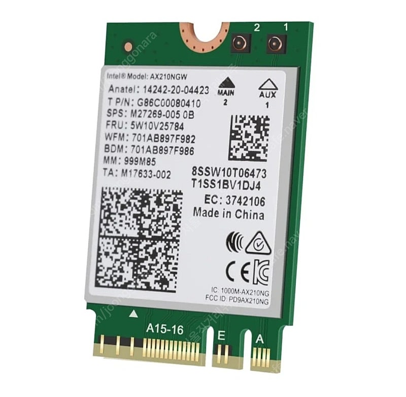 intel ax210ngw wifi 6e 랜카드